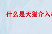 什么是天貓介入率？數值多少才算合格？