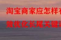 淘寶商家應(yīng)怎樣有效優(yōu)化長(zhǎng)尾關(guān)鍵詞？