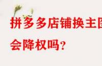拼多多店鋪換主圖會降權(quán)嗎？